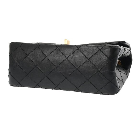 CHANEL 2.55 Mini Handbag 7.9" Matelasse ChainShoulder Black/Noir - Picture 3 of 12